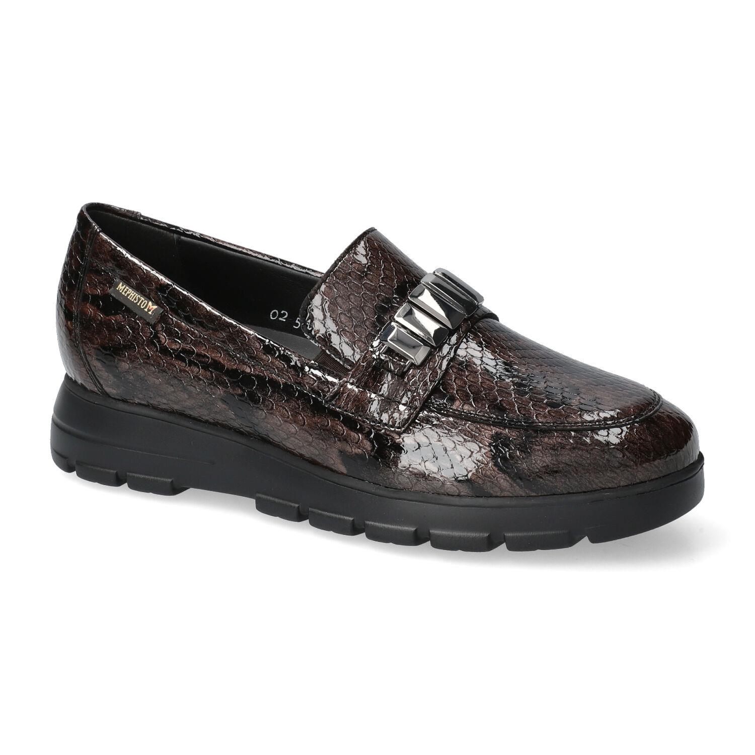 mocassins femme modèle Carlyne Bronze - Mephisto